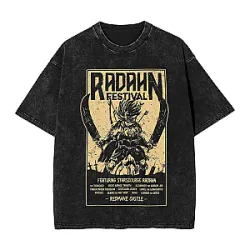 Elden Ring Radahn Streetwear Washed T-Shirts