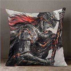 Elden Ring Pillows - Blue Girl Vagabond Hero Warrior Cosplay Pillow Cover
