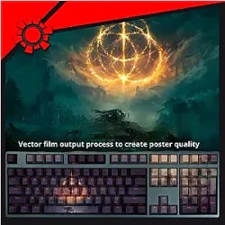 Elden Ring Keycap - Elden Transparent 108 Key Mechanical Keyboard