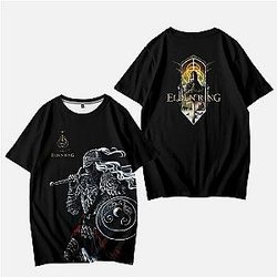 Elden Ring 3D Warrior Fan Art Graphic Printed Classic T-Shirt