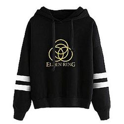 Elden Ring 3D Logo Symbol Black Pullover Hoodie