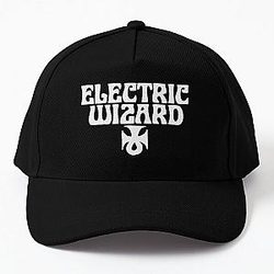 Electric Wizard Ankh Stoner Doom Metal Band name (JUST WHITE) Baseball Cap