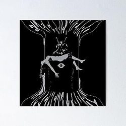 Electric Wizard - Witchcult Today album / Version 2, alternative dark black Poster