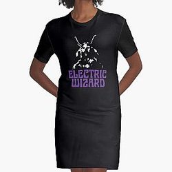 Electric Wizard - Robot Graphic T-Shirt Dress
