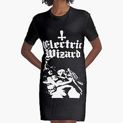 I LOVE ELECTRIC WIZARD Graphic T-Shirt Dress