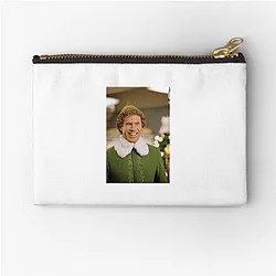 Elf Film The World Is A Sleigh Ride Elf Film Zipper Pouches