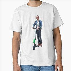 Elijah Wood on Scooter Classic T-Shirt