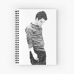 Elijah Wood - Pencil Drawing Spiral Notebook