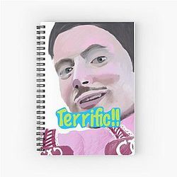 Elijah Wood Inspired Meme Spiral Notebook