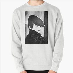 Elijah Wood Leather Pencil Drawing Pullover Sweatshirt