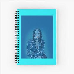 Elizabeth Gillies Rhapsody in Blue Spiral Notebook