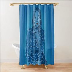 Elizabeth Gillies - Rhapsody Blue Shower Curtain