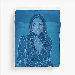 Elizabeth Gillies Rhapsody Blue Duvet Cover