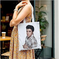 Elvis Presley - Groundbreaking Memphis Musician Elvis Drawstring Bag