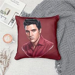 Elvis Presley - Blending Gospel and Blues Elvis Throw Pillow
