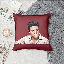Elvis Presley - International Film Star Elvis Throw Pillow