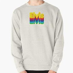 Rainbow Layers Elvis Name Label Pullover Sweatshirt RB0712
