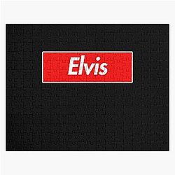 Elvis Name Label  Gift For Male Named Elvis Jigsaw Puzzle RB0712