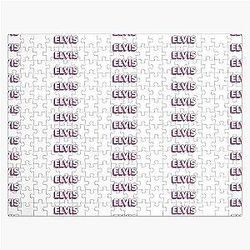 Pink Layers Elvis Name Label Jigsaw Puzzle RB0712