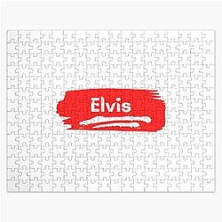 Elvis Name Label  Gift For Male Named Elvis Jigsaw Puzzle RB0712