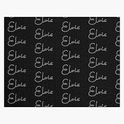 Elvis Cursive Name Label (Black) Jigsaw Puzzle RB0712