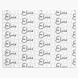 Elvis Cursive Name Label Jigsaw Puzzle RB0712