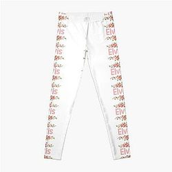 Flower Elvis Name Label  Leggings RB0712