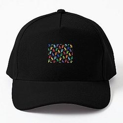 Elvis Presley Elvises Colorful Pattern Black| Perfect Gift Baseball Cap