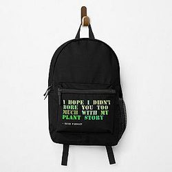 Plant sayings fake elvis presley quote Backpack
