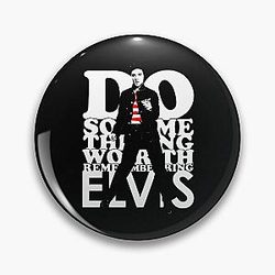 Cute Asian Woman elvis presley Pin