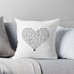 Elvis Presley Can't Help Falling In Love   Throw Pillow
