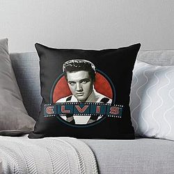 Bright Moon elvis presley Throw Pillow