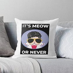 Elvis Presley Elvis Presley Cat  Throw Pillow