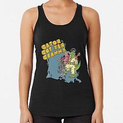 Elvis Presley Elvis _ Gator Got Yer Granny Racerback Tank Top