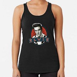 Bright Moon elvis presley Racerback Tank Top