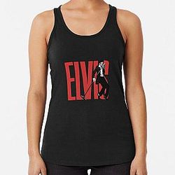 Full Moon In elvis presley Racerback Tank Top