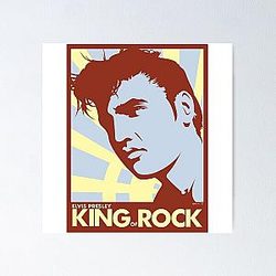 aesthetic bed room elvis presley Poster