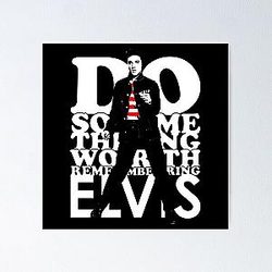 Cute Asian Woman elvis presley Poster