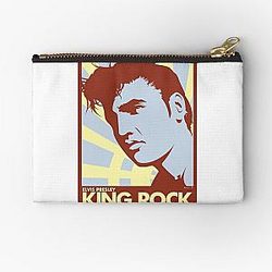 aesthetic bed room elvis presley Zipper Pouch