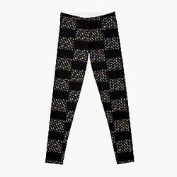 Elvis Presley Elvises Colorful Pattern Black| Perfect Gift Leggings