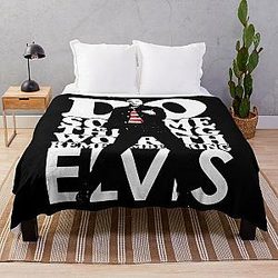 Cute Asian Woman elvis presley Throw Blanket