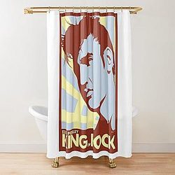 aesthetic bed room elvis presley Shower Curtain