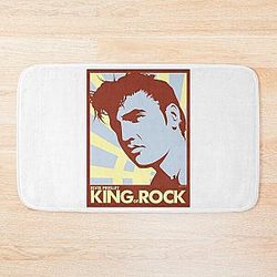 aesthetic bed room elvis presley Bath Mat
