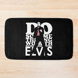 Cute Asian Woman elvis presley Bath Mat