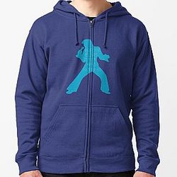 Elvis Presley quote outline Zipped Hoodie
