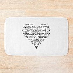 Elvis Presley Can't Help Falling In Love   Bath Mat