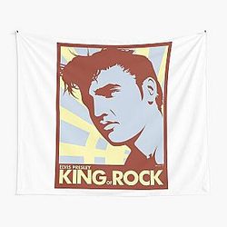 aesthetic bed room elvis presley Tapestry