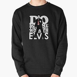 Cute Asian Woman elvis presley Pullover Sweatshirt