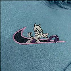 LIMITED POKEMON MEWTWO EMBROIDERED HOODIE
