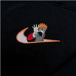 LIMITED NARUTO PAIN RAGE EMBROIDERED HOODIE